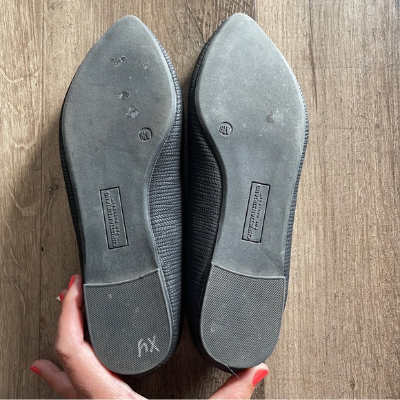 Christian Siriano for Payless Black Textured Flats Size 8 1/2 - Picture 10 of 10